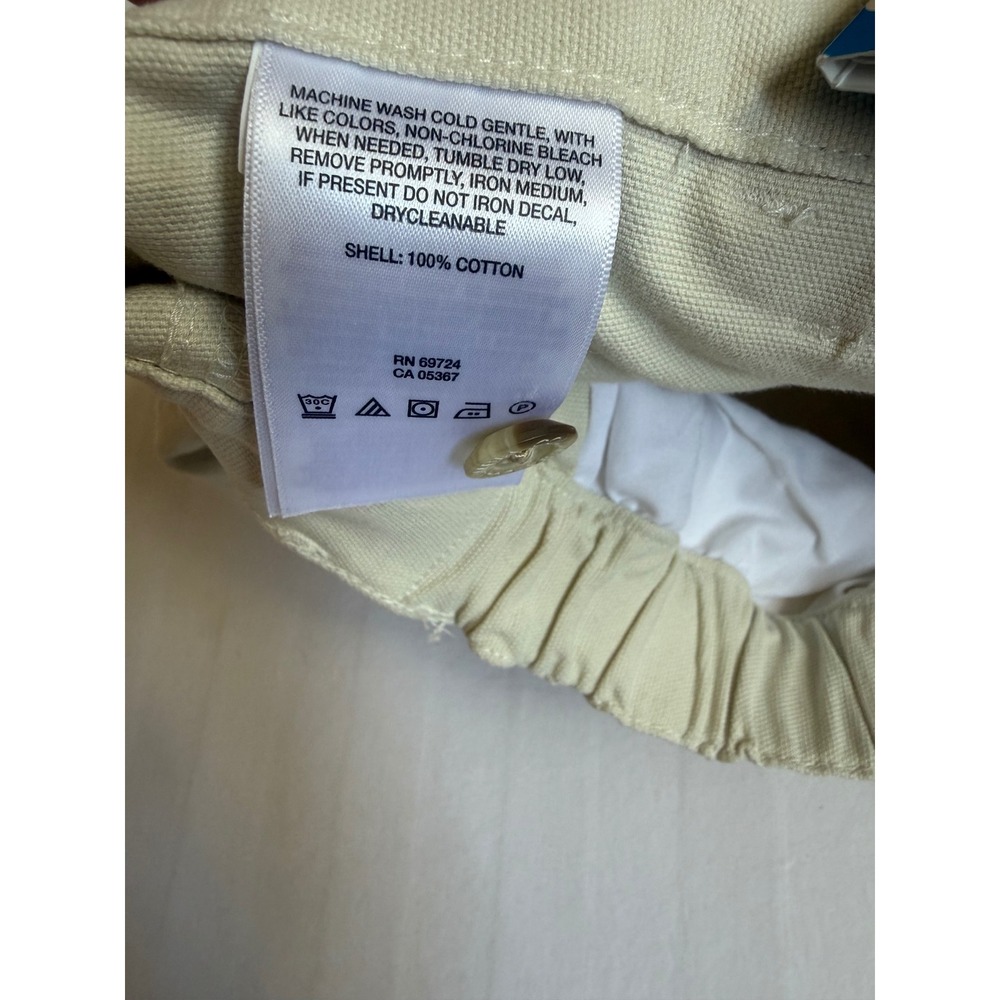 Columbia PFG Mens Fossil Beige Cotton Canvas Fishing Shorts UPF 50 Size M 7in - Picture 8 of 9